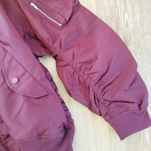 Victoria's Secret PINK Flight Jacket Bomber Jacket Vintage Zip up Nylon NWT - Picture 10 of 14